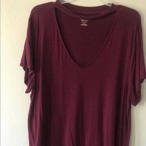 Burgundy T-shirt